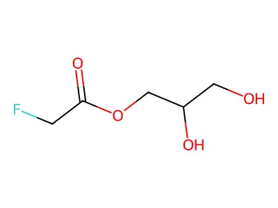 1,2,3-Propanetriol, 1-fluoroacetate structure