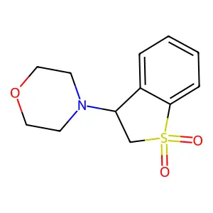 4-(1,1-Dioxido-2,3-dihydro-1-benzothien-3-yl)morpholine structure