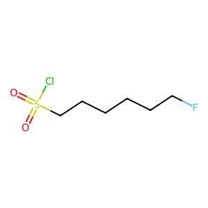 Hexanesulfonyl chloride, 6-fluoro- structure