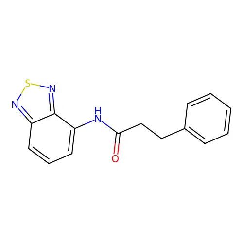 N-(2,1,3-benzothiadiazol-4-yl)-3-phenylpropanamide structure