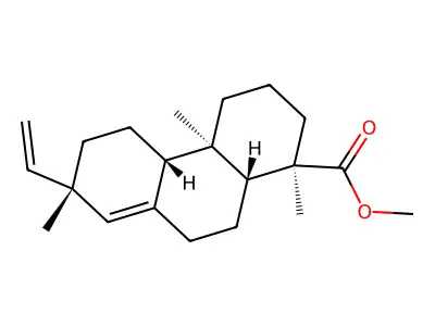 Methyl pimara-8(14),15-dien-18-oate structure