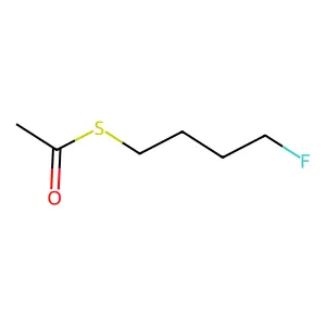 Acetic acid, thio-, S-(4-fluorobutyl) ester structure