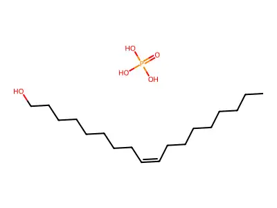 Octadec-9-en-1-ol;phosphoric acid structure