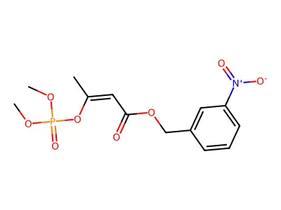 (3-Nitrophenyl)methyl 3-dimethoxyphosphoryloxybut-2-enoate structure