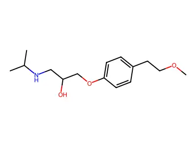 Metoprolol tartaric acid structure
