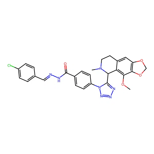 C27H24ClN7O4 structure