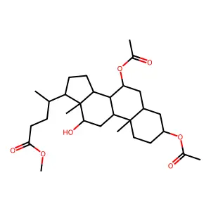 Methyl 3,7-di-O-acetylcholate structure