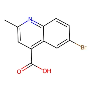 6-Bromo-2-methylquinoline-4-carboxylic acid structure