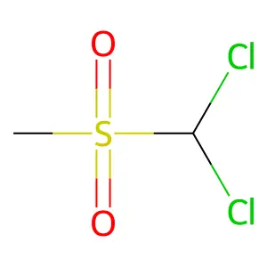 Dichloro(methylsulfonyl)methane structure