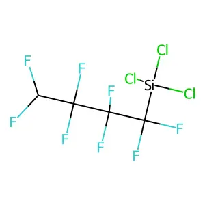 Silane, trichloro(1,1,2,2,3,3,4,4-octafluorobutyl)- structure