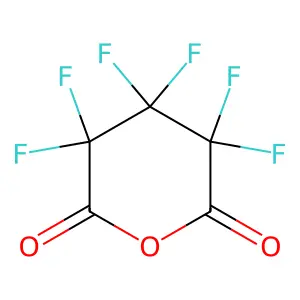 3,3,4,4,5,5-hexafluorodihydro-2H-pyran-2,6(3H)-dione structure