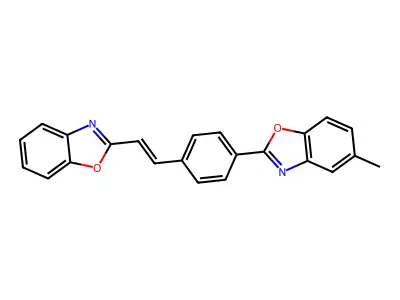 2-[4-[2-(2-Benzoxazolyl)ethenyl]phenyl]-5-methylbenzoxazole structure