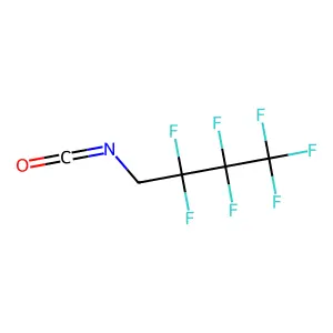 Isocyanic acid, 2,2,3,3,4,4,4-heptafluorobutyl ester structure