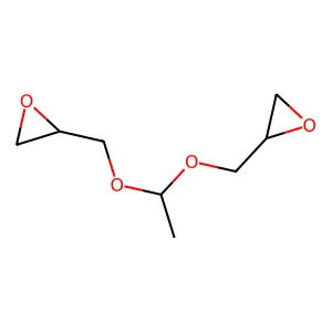 Acetaldehyde bis(2,3-epoxypropyl)acetal structure
