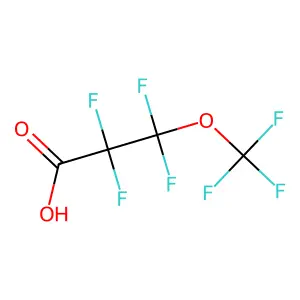 2,2,3,3-Tetrafluoro-3-(trifluoromethoxy)propanoic acid structure