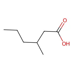 3-Methylhexanoic acid structure