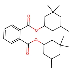 1,2-Benzenedicarboxylic acid, 1,2-bis(3,3,5-trimethylcyclohexyl) ester structure