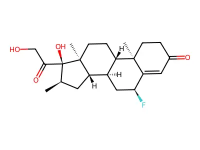 6-alpha-Fluoro-17-alpha,21-dihydroxy-16-alpha-methylpregn-4-ene-3,20-dione structure