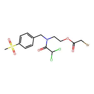 C14H16BrCl2NO5S structure