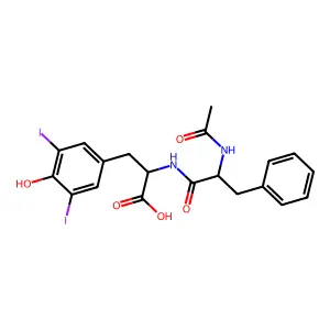 N-acetylphenylalanyl-3,5-diiodotyrosine structure