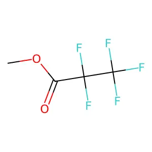 Propanoic acid, 2,2,3,3,3-pentafluoro-, methyl ester structure