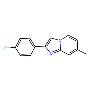 2-(4-Fluorophenyl)-7-methylimidazo[1,2-a]pyridine structure
