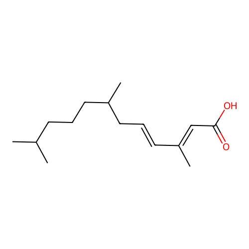3,7,11-Trimethyldodeca-2,4-dienoic acid structure