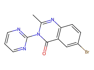 4(3H)-Quinazolinone, 6-bromo-2-methyl-3-(2-pyrimidinyl)- structure