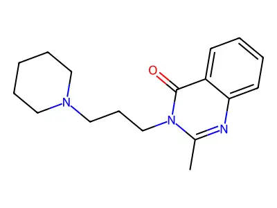 4(3H)-Quinazolinone, 2-methyl-3-(3-(1-piperidinyl)propyl)- structure