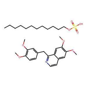 Papaverine lauryl sulfate structure