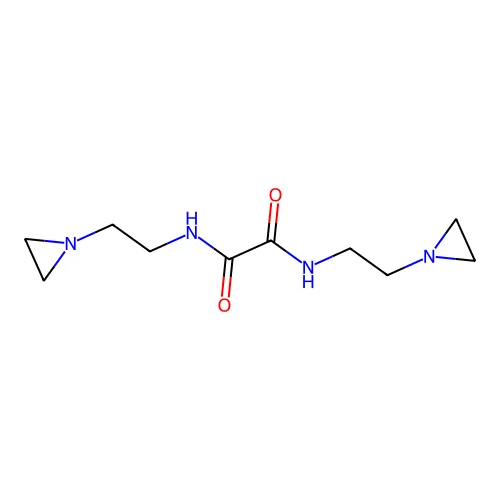 Oxamide, N,N'-bis(2-(1-aziridinyl)ethyl)- structure