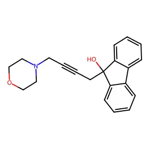 9-(4-Morpholin-4-ylbut-2-ynyl)fluoren-9-ol structure