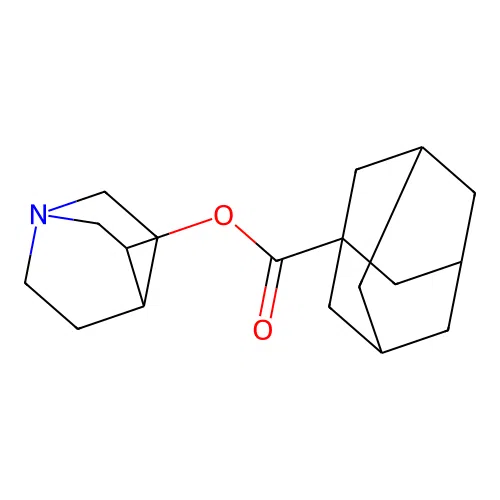 (1r,3R,5S)-quinuclidin-3-yl adamantane-1-carboxylate structure