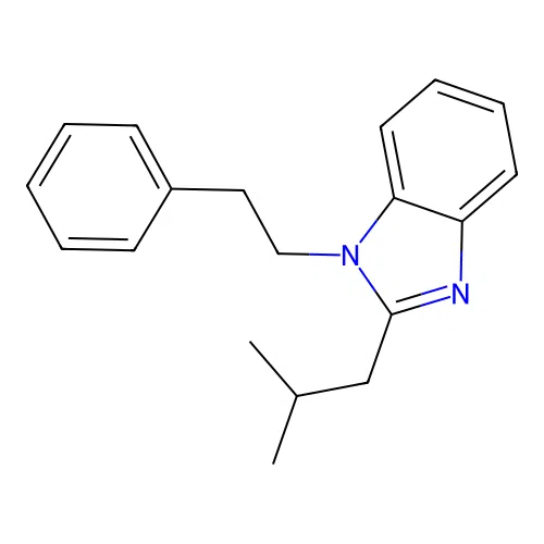 2-Isobutyl-1-phenethyl-1H-benzoimidazole structure