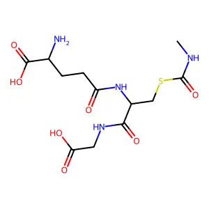 S-(N-Methylcarbamoyl)glutathione structure