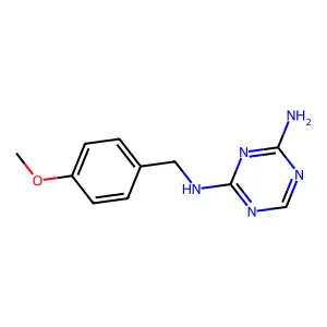 N2-(4-Methoxybenzyl)-1,3,5-triazine-2,4-diamine structure