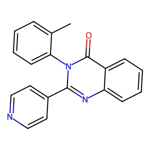 4(3H)-Quinazolinone, 2-(4-pyridyl)-3-(o-tolyl)- structure