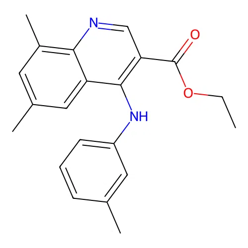 Ethyl 6,8-dimethyl-4-[(3-methylphenyl)amino]quinoline-3-carboxylate structure