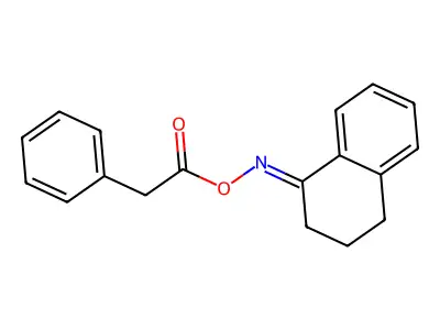 [(1E)-1,2,3,4-tetrahydronaphthalen-1-ylidene]amino 2-phenylacetate structure