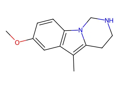 Pyrimido(3,4-a)indole, 1,2,3,4-tetrahydro-7-methoxy-5-methyl- structure