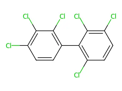 2,2',3,3',4,6'-Hexachlorobiphenyl structure