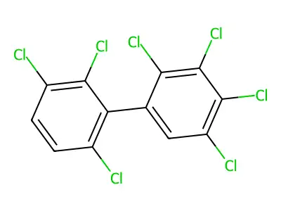 2,2',3,3',4,5,6'-Heptachlorobiphenyl structure
