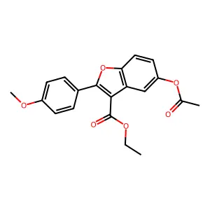 Ethyl 5-(acetyloxy)-2-(4-methoxyphenyl)-1-benzofuran-3-carboxylate structure