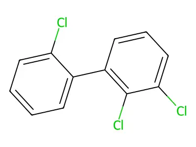 2,2',3-Trichlorobiphenyl structure