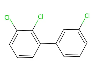 2',3,3'-Trichlorobiphenyl structure