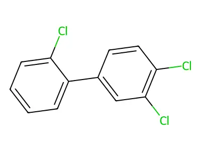 2',3,4-Trichlorobiphenyl structure