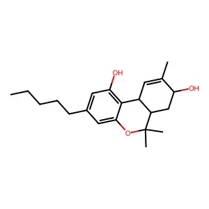 8beta-Hydroxy-dleta(9)-THC structure