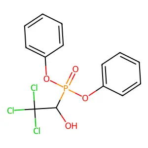 Diphenyl (2,2,2-trichloro-1-hydroxyethyl)phosphonate structure