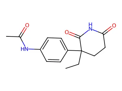 N-(4-(3-Ethyl-2,6-dioxo-3-piperidinyl)phenyl)acetamide structure
