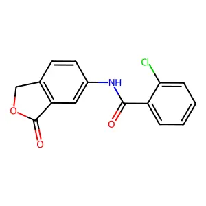 2-Chloro-N-(1,3-dihydro-3-oxo-5-isobenzofuranyl)benzamide structure